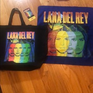 LANA DEL REY TOTE, BANDANA TAPESTRY, AND TICKET